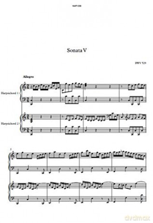 Bach: Sonata No. 5 In C Major, Bwv 529 [CD]