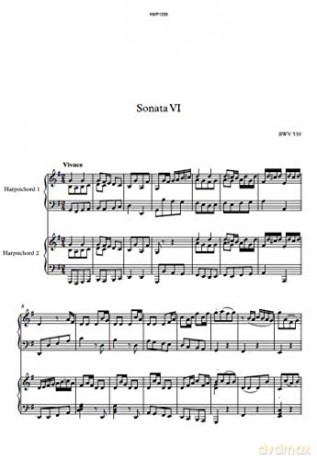 Bach: Sonata No. 6 In G Major, Bwv 530 [CD]