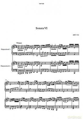 Bach: Sonata No. 6 In G Major, Bwv 530 [CD]