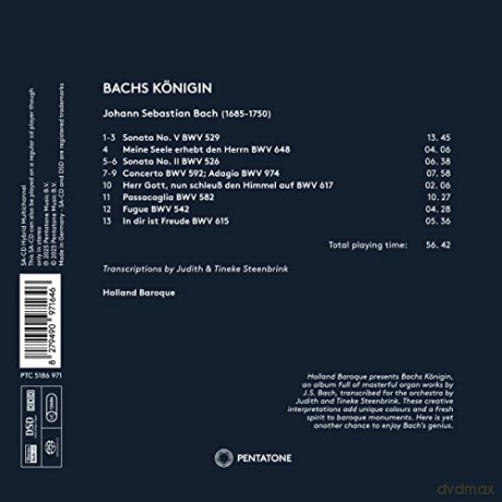 Holland Baroque: Bachs Königin [CD]