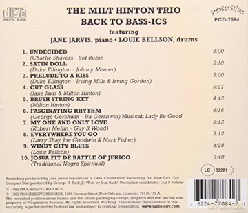 Milt Hinton Trio: Back To Basics [CD]