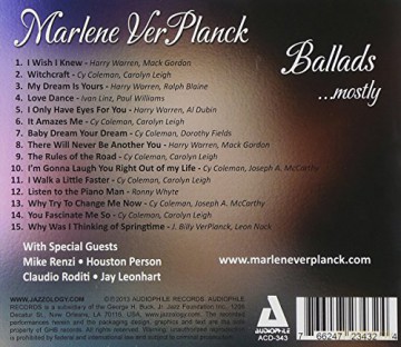 Marlene Ver Planck: Ballads... Mostly [CD]