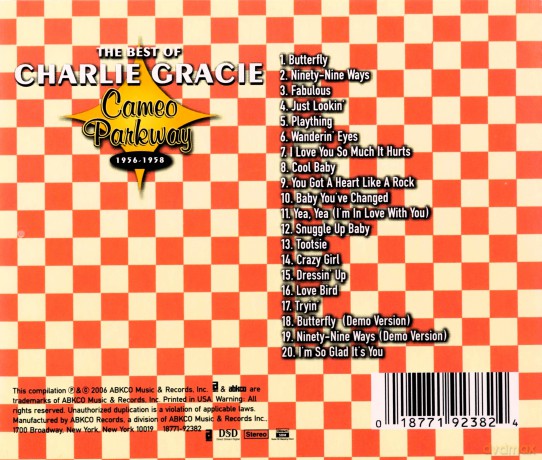 Charlie Gracie: Best Of 1956-1958 [CD]