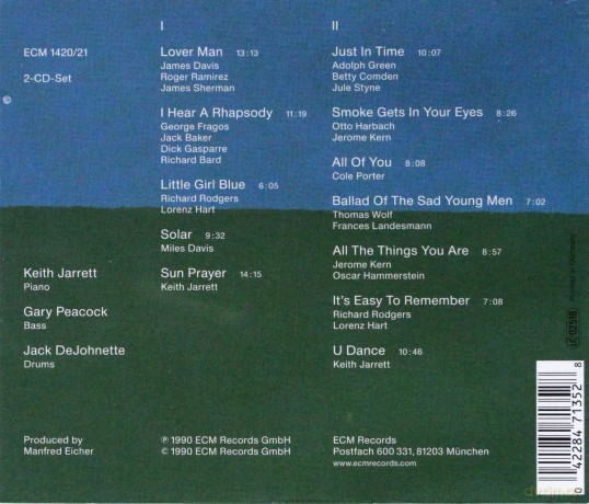 Jarrett,Peacock,Dejohnette: Tribute [2CD]
