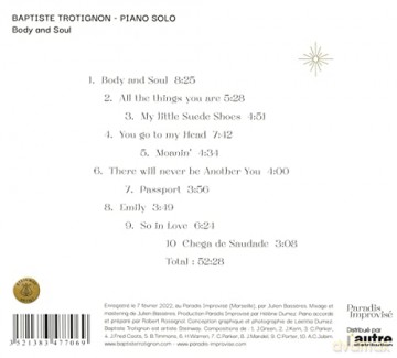 Baptiste Trotignon: Body And Soul [CD]