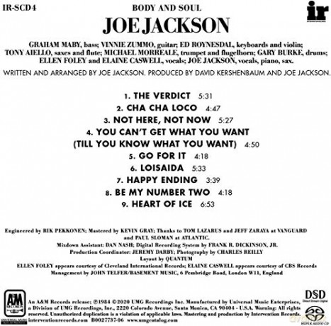 Jackson & Joe: Body And Soul [CD]