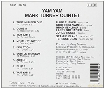 Mark Turner Quintet & Brad Mehldau & Seamus Blake: Yam Yam [CD]