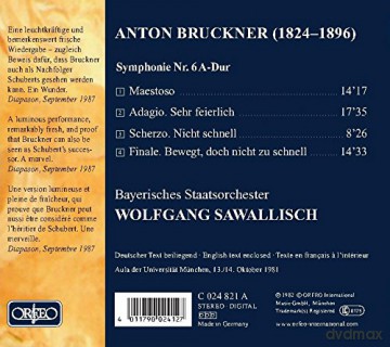 Sawallisch,Wolfgang: Bruckner Sinfonie 6 Sawallisch [CD]