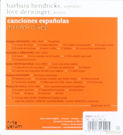 Hendricks & Barbara: Canciones Espanolas Limited Edition [CD]