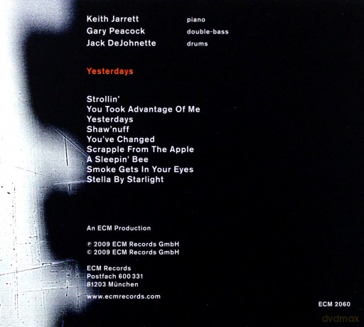 Jarrett,Peacock,Dejohnette: Yesterdays [CD]
