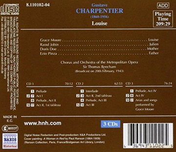 Moore: Charpentier: Louise (Gesamtaufnahme) (Franz.) (Rundfunkmitschnitt 20.02.1943) [3CD]