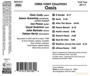 Chris Cody Coalition: Chris Cody Coalition: Oasis [CD]