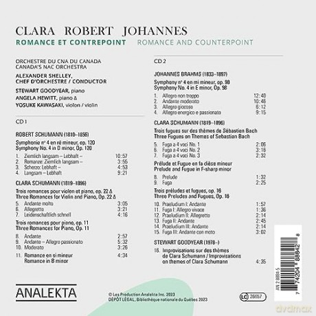 Angela Hewitt: Clara, Robert, Johannes: Romance And Counterpoint [2CD]