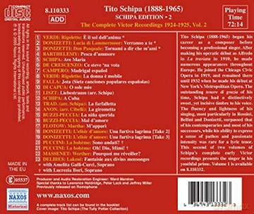 Schipa,Tito: Complete 1924-25 Recordings 2 [CD]