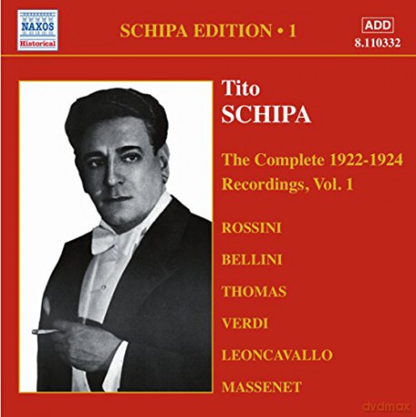 Schipa,Tito: Complete Recordings Vol. 1 [CD]