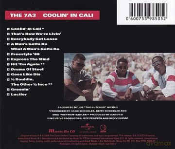 Seven a Three(7a3): Coolin' In Cali [CD]