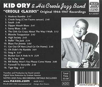 Ory,Kid: Creole Classics [CD]