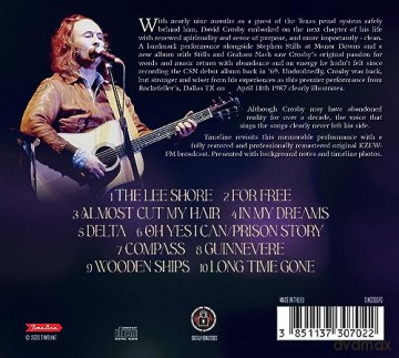 David Crosby: Dallas 1987 [CD]