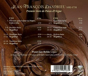 Belder,Pieter-Jan: Dandrieu:Premier Livre De Pieces D'orgue [2CD]