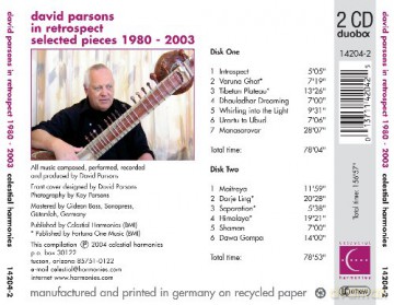 David Parsons: David Parsons: In Retrospect [2CD]