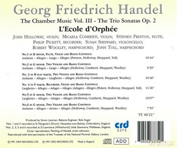 Ecole d'Orphee: Die Kammermusik Vol. 3 [CD]