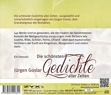 Jürgen Goslar: Die Schönsten Gedichte Aller Zeiten [2CD]