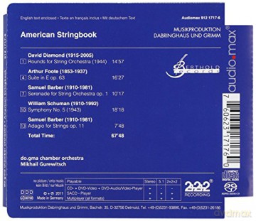 Dogma Chamber Orchestra: Do.Gma #2-American Stringbook [CD]