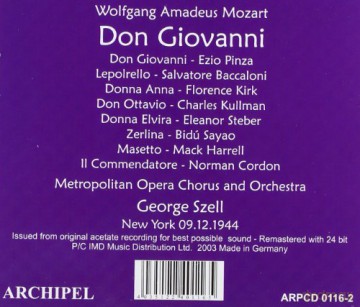 Tba: Don Giovanni [2CD]