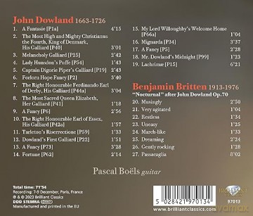 Boels,Pascal: Dowland&Britten:Melancholy,Nocturnal [CD]