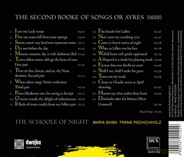 Maria Skiba (Sopran): Dowland: Second Booke Of Songs Or Ayres [CD]