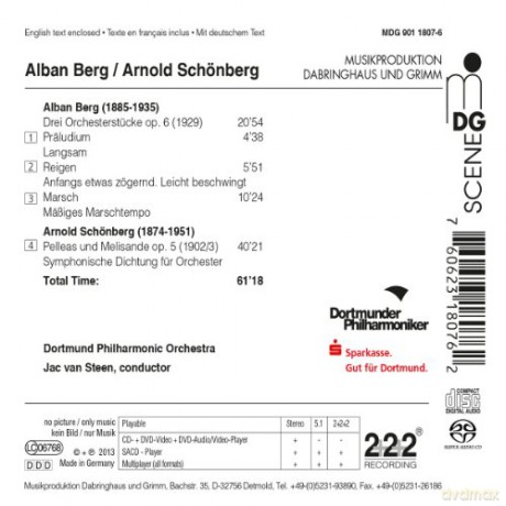 Jac Van Steen: Drei Orchesterstücke Op.6/Pelleas Und Melisande O [CD]