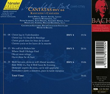Bach-Ensemble: Edition Bachakademie Vol. 2 (Geistliche Kantaten Bwv 4-6) [CD]