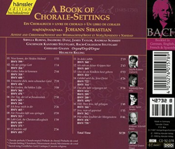 Rilling,H.: Edition Bachakademie Vol. 78 (Ein Choralbuch: Advent Und Weihnachten) [CD]