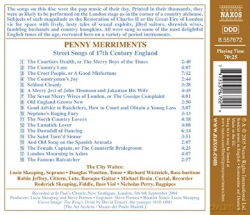 City Waites,the: Engl. Strassenlieder D. 17. Jhs. [CD]