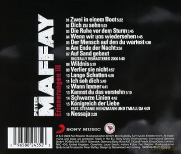 Maffay,Peter: Erinnerungen 3-Die Stärksten Balladen [CD]