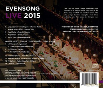 Stephen Cleobury: Evensong Live 2015 [CD]