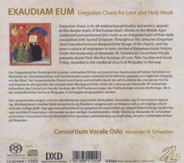 Consortium Vocale Oslo: Exaudiam Eum [CD]