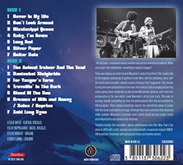 Mountain: Fillmore East, New York 1970 [2CD]