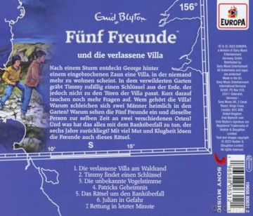 Fünf Freunde: Folge 156: Und Die Verlassene Villa [CD]
