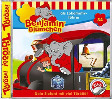 Benjamin Blümchen: Folge 34: Benjamin Als Lokomotivführer [CD]