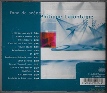 Philippe Lafontaine: Fonds De Scene Live [CD]