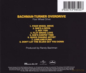 Bachman-Turner Overdrive: Four Wheel Drive [CD]