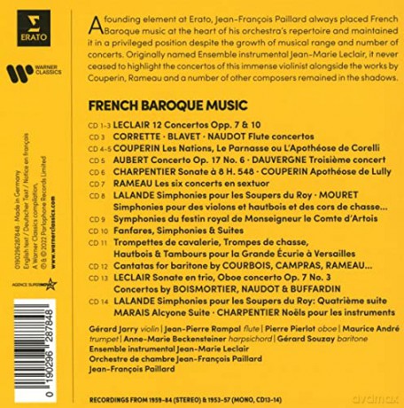 Paillard,Jean-Francois: French Baroque Music [14CD]