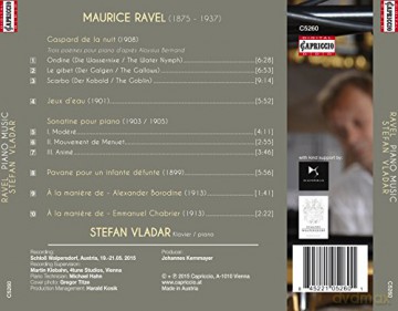 Vladar,Stefan: Gaspard De La Nuit/Jeux D'eau/Pavane/+ [CD]