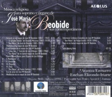 Arantza Ezenarro: Geistliche Musik Für Sopran Und Orgel [CD]