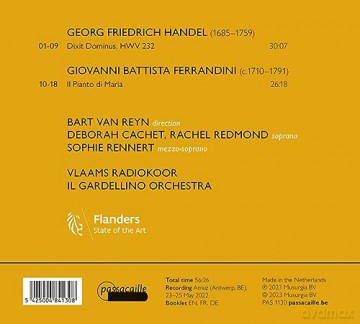 Deborah Cachet: Georg Friedrich Händel: Dixit Dominus Hwv 232 - Giovanni Battista Ferrandini: Il Pianto Di Maria [CD]