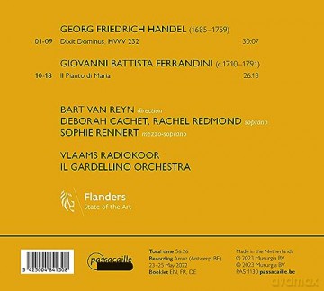 Deborah Cachet: Georg Friedrich Händel: Dixit Dominus Hwv 232 - Giovanni Battista Ferrandini: Il Pianto Di Maria [CD]