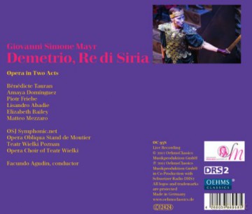 Benedicte Tauran: Giovanni Simone Mayr: Demetrio, Re Di Siria [2CD]