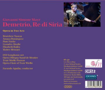 Benedicte Tauran: Giovanni Simone Mayr: Demetrio, Re Di Siria [2CD]