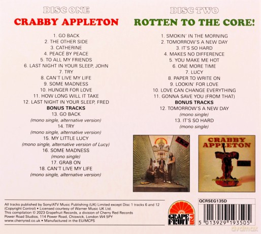 Crabby Appleton: Go Back:The Crabby Appleton Anthology -2cd Edition [2CD]